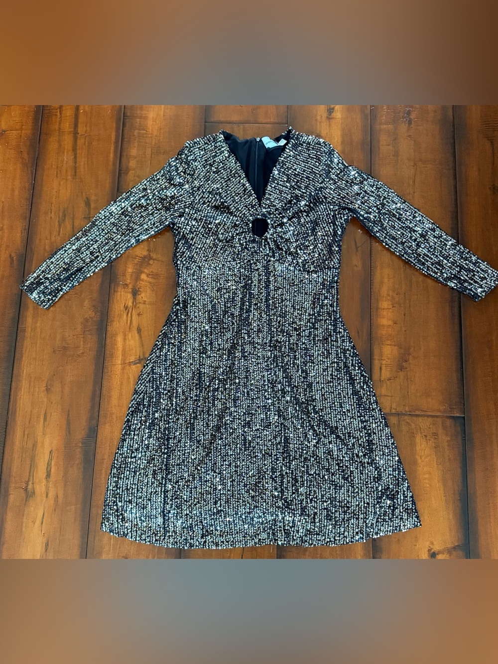 Maison Tara Black with Silver Sequins
